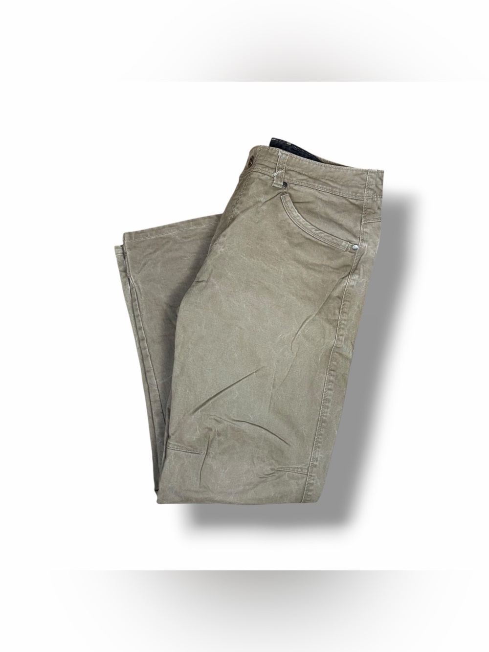 Kuhl Vintage Patina Dye Free Rydr Pants Tan Beige Work Outdoor 33x31